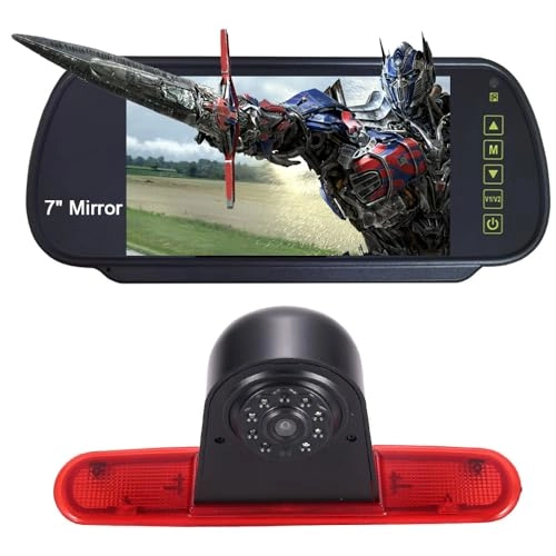 JCJC7892DJTUS - 1280*720 Night Vision + 7" Reverse Mirror - 2 video input