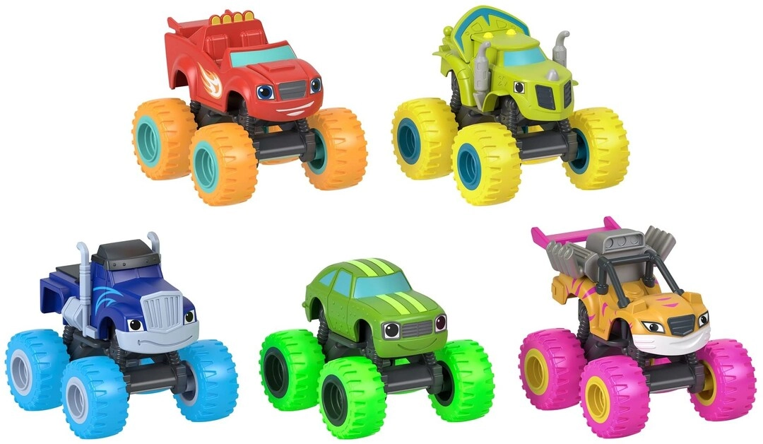 Fisher-Price Blaze + Crusher + Zeg + Stripes + Pickle - 5pcs