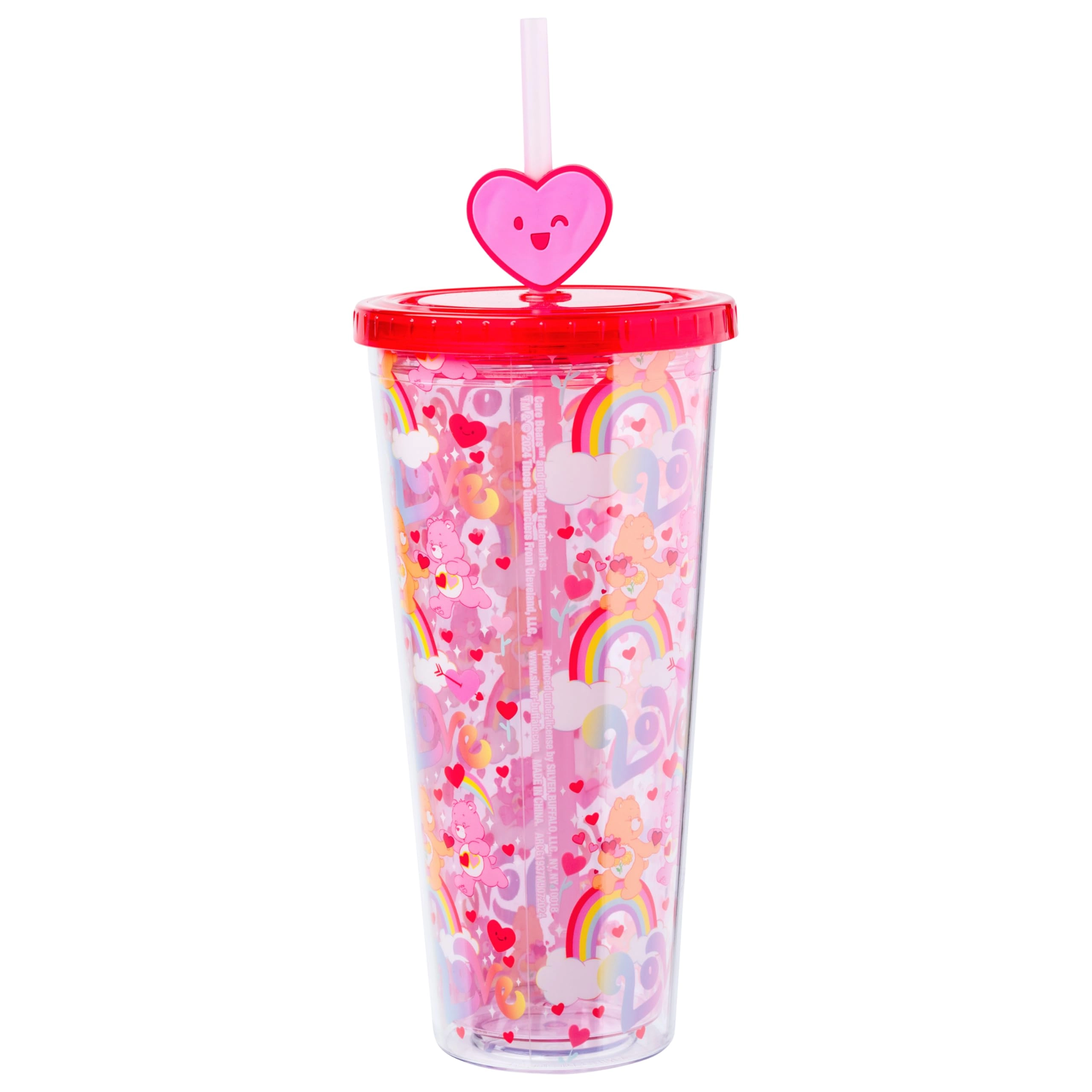 Care Bears Plastic Mug - 1.0 pcs Lid Straw