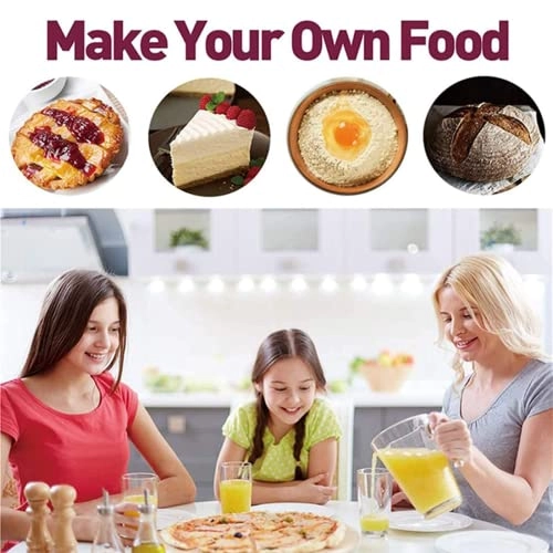 Household electric mixer - 5-speed stainless steel