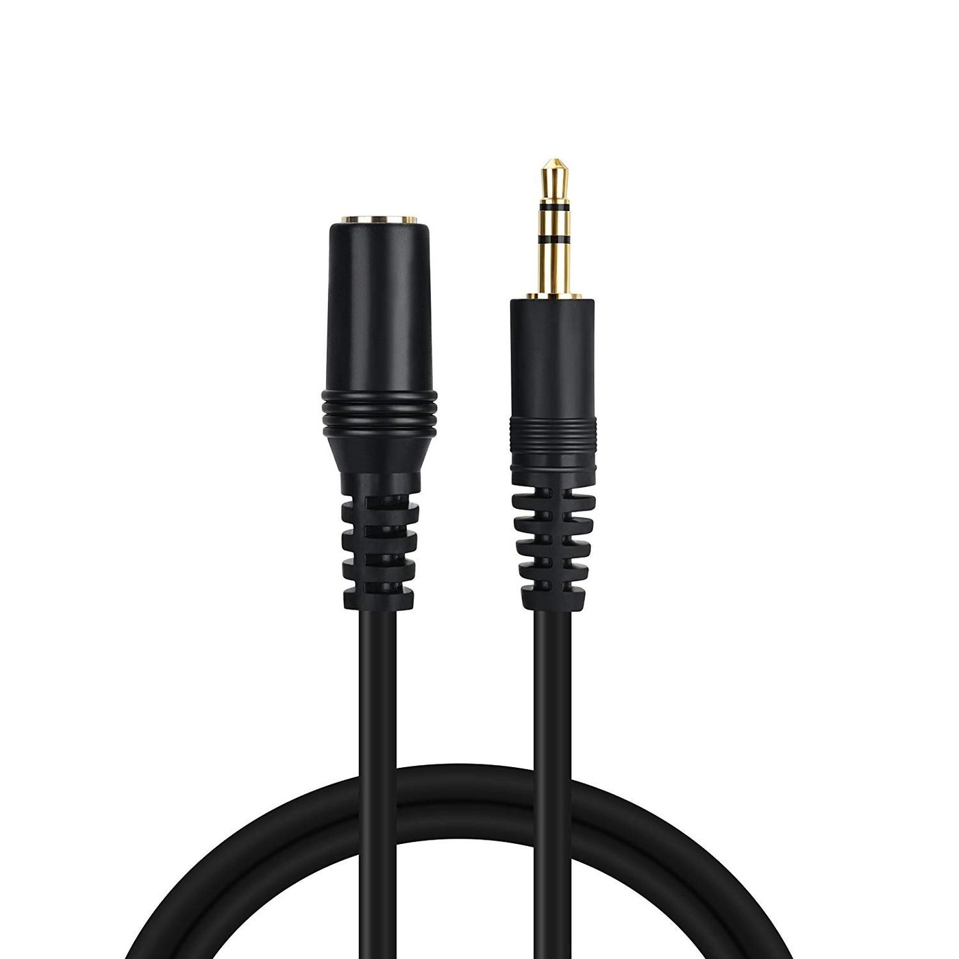 PASOW 3.5mm Stereo Male to Female Extension Audio Cable Cord - 1 Feet