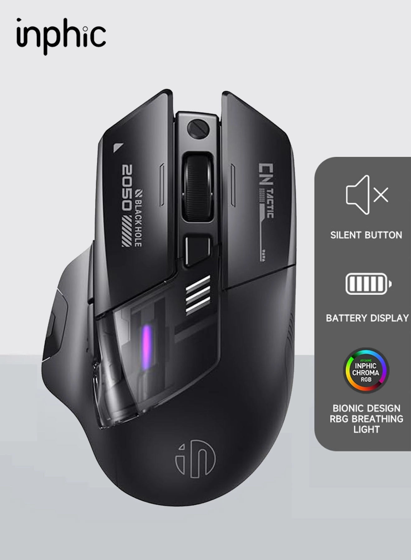 IN9 Tri-mode Wireless Mouse - Wireless