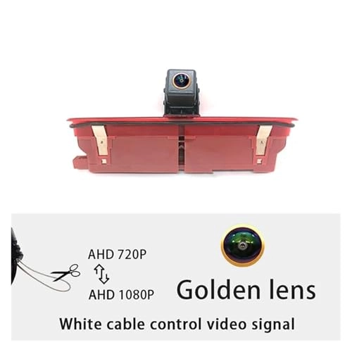 AHD 1080P Gold Lens Brake Light Rear View Reverse Camera - Night vision Wire 1080P