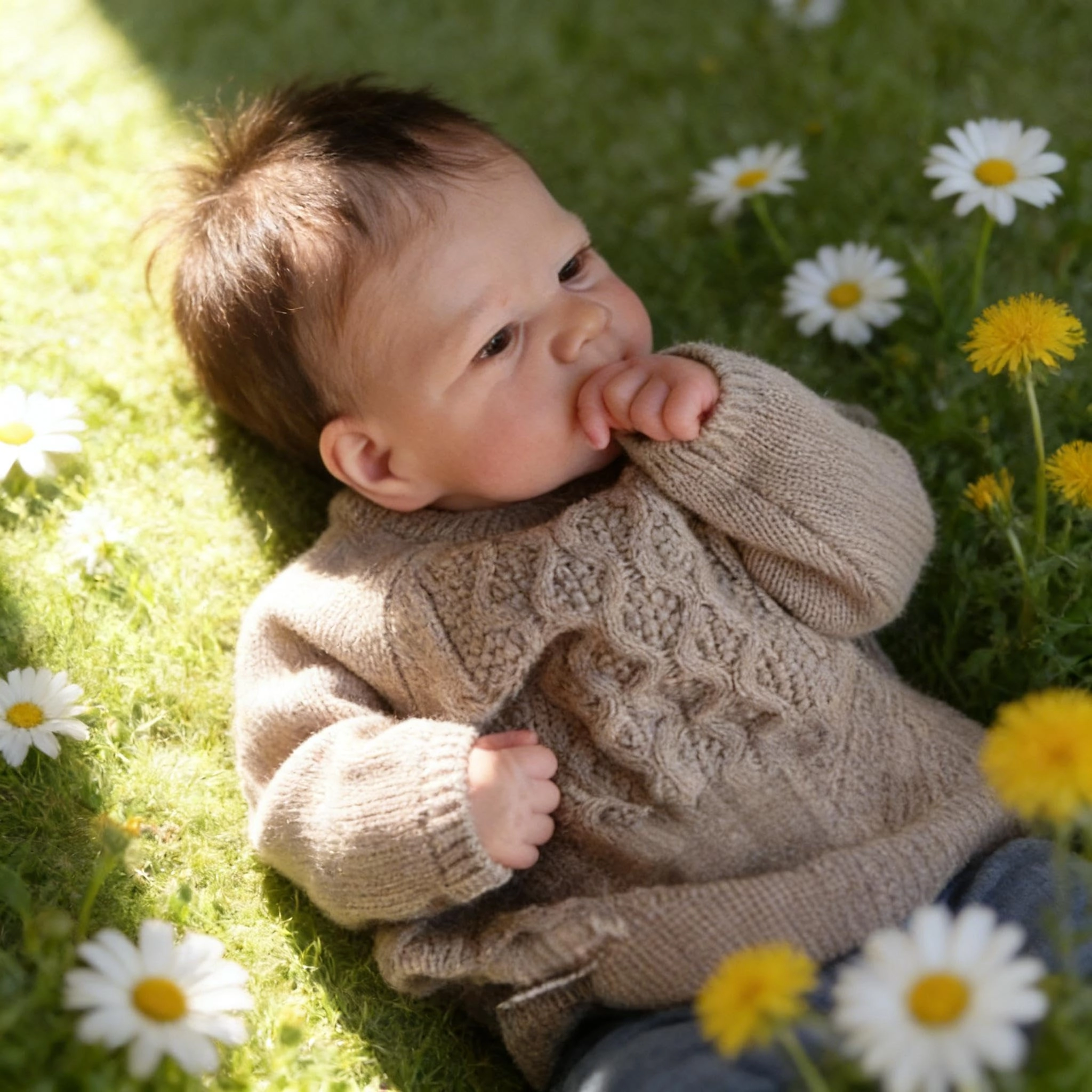 Elijah Reborn Baby Doll - 17 inch Silicone Blue Eyes Ages 3+