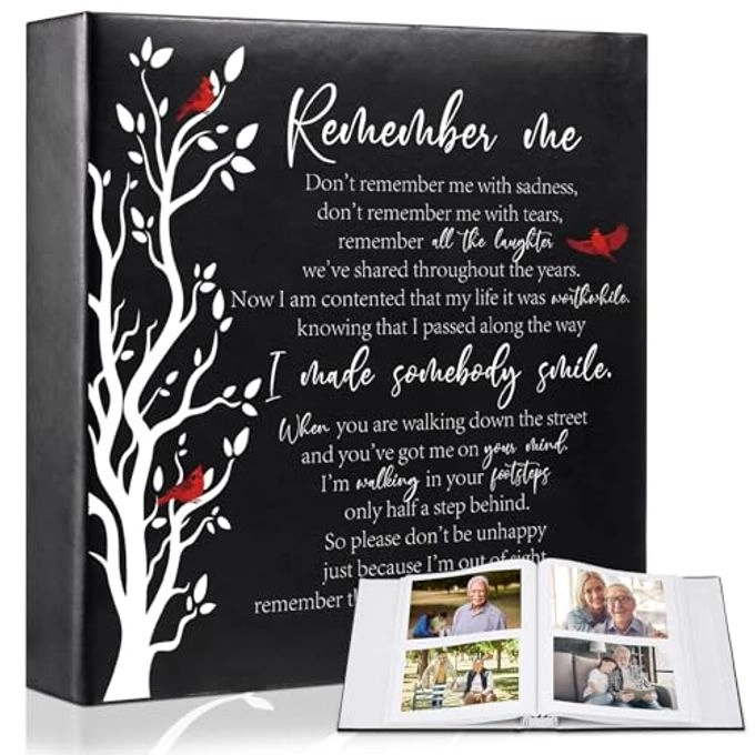 ReliThick Remember Me Photo Album - 200 Photos - 4x6"