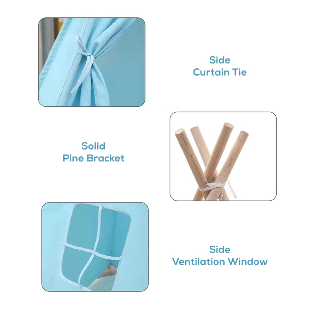 Canvas Foldable Tent And Teepee Playhouse