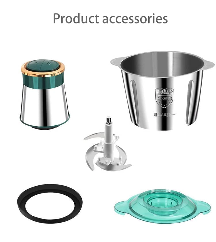 Stainless Steel Electric Chopper Meat Grinder Mincer Food Processor - 3L 300W