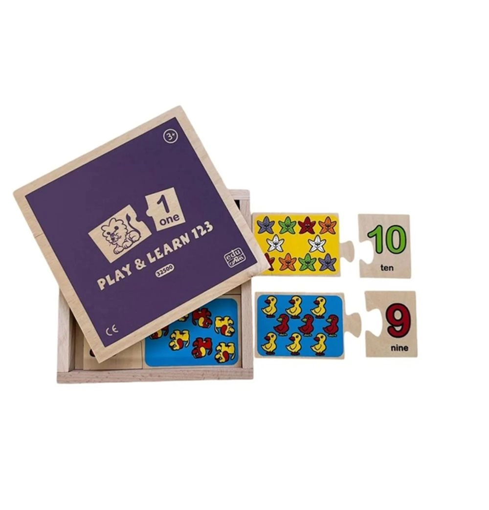 Edu Fun Play & Learn 123 English Puzzle - Suitable for 3 years & above