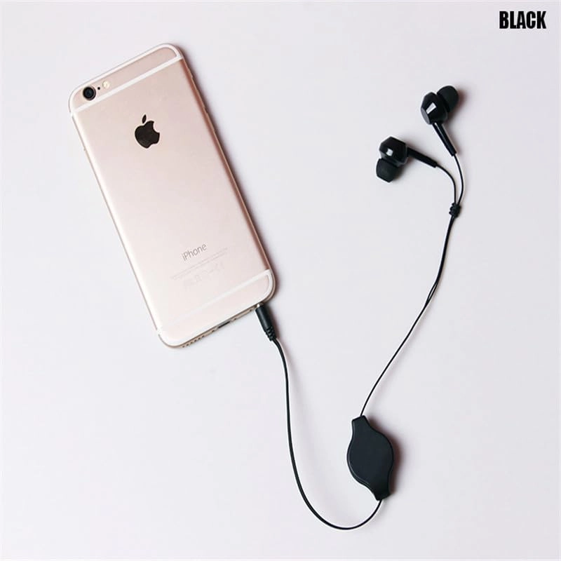 Retractable Earphone Wired Earbud Pack