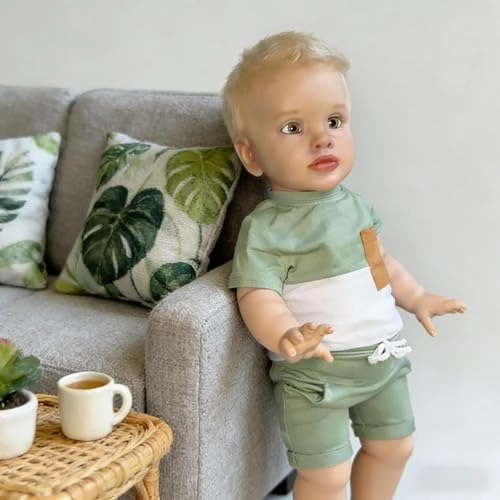 Pippa Reborn Baby Doll - 26 inch Cotton Vinyl Hand-rooted Curly Hair Ages 3+