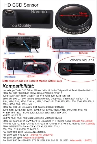 Rear View Camera - Night vision 1280 x 720 pixels