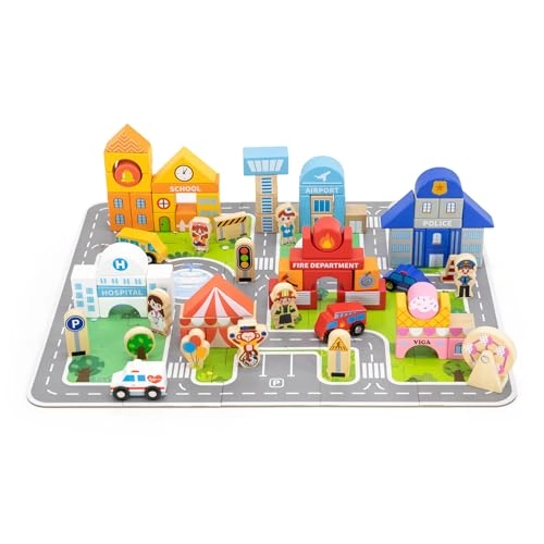 City Building Blocks Set - 100 pcs