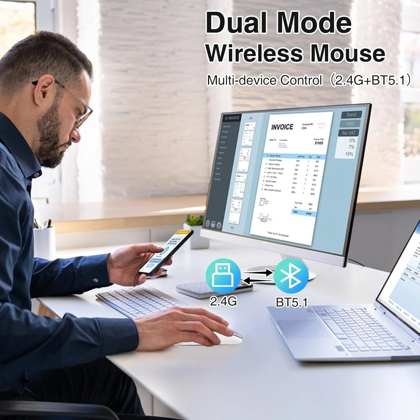 Dual Mode Mouse - Wireless