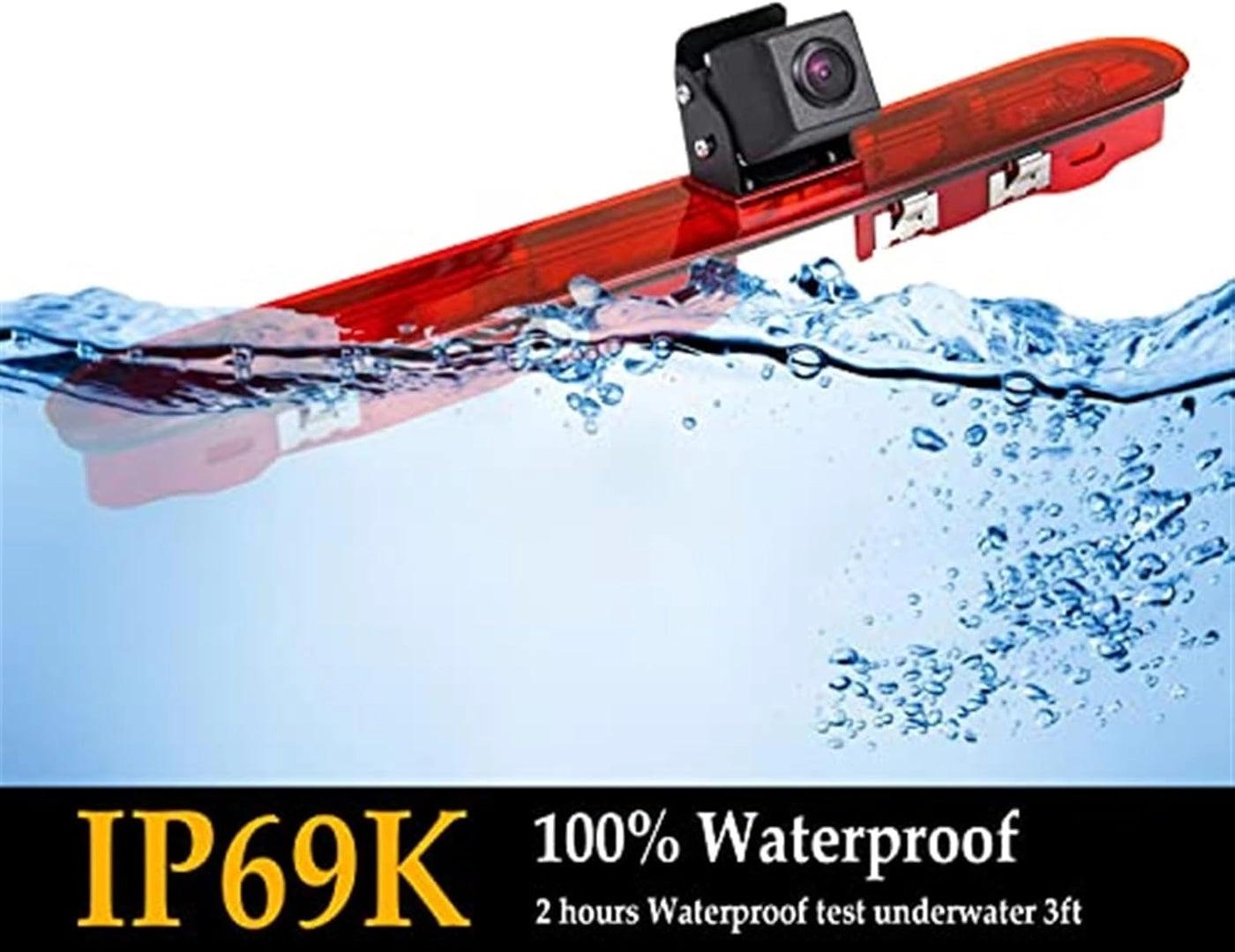 Rear View Backup Brake Light Camera - Night vision High-resolution