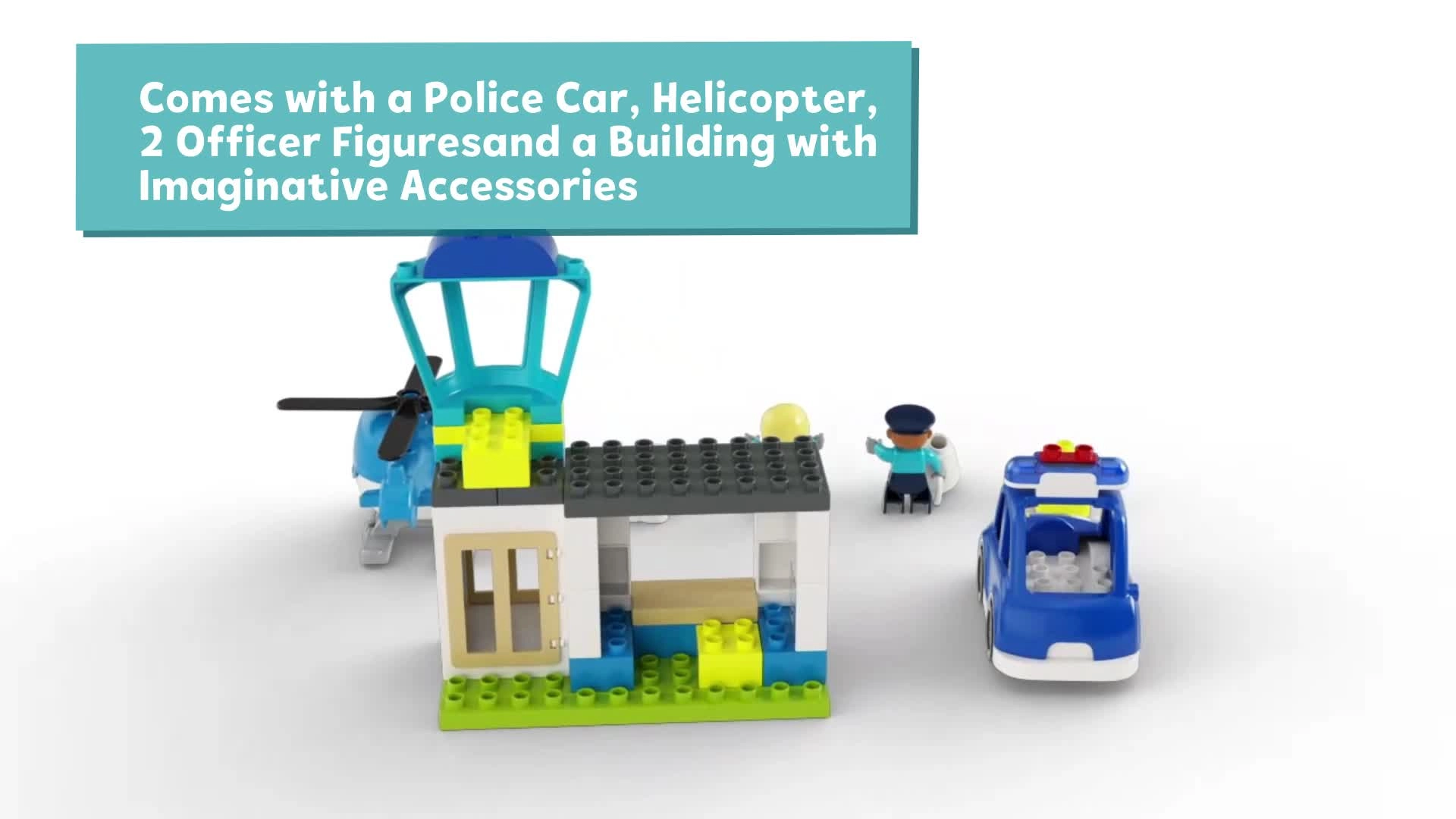 Town Police Station & Helicopter (10959)