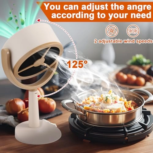 Portable Range Hood - Rechargeable 125° Adjustable Rotation Low Noise