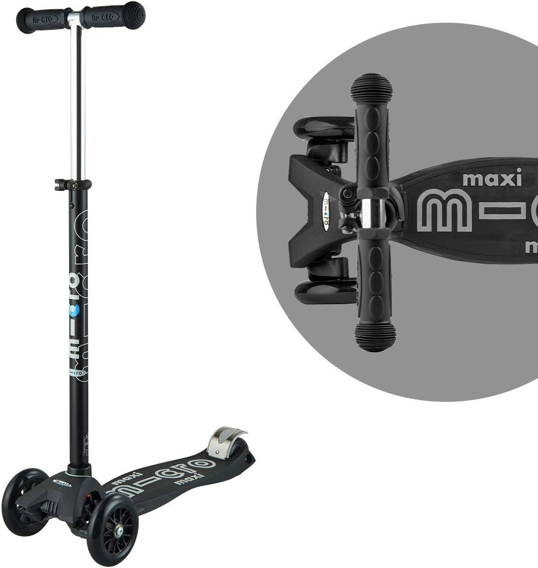 Maxi Deluxe 3-Wheel Kick Scooter – 120/80 mm LED