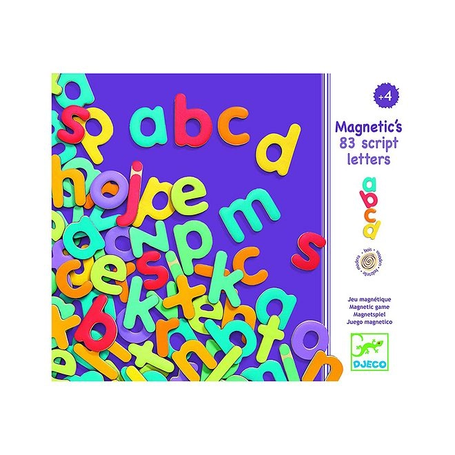 83 Small Magnetic Letters - Suitable for 4 years & above 83 pieces