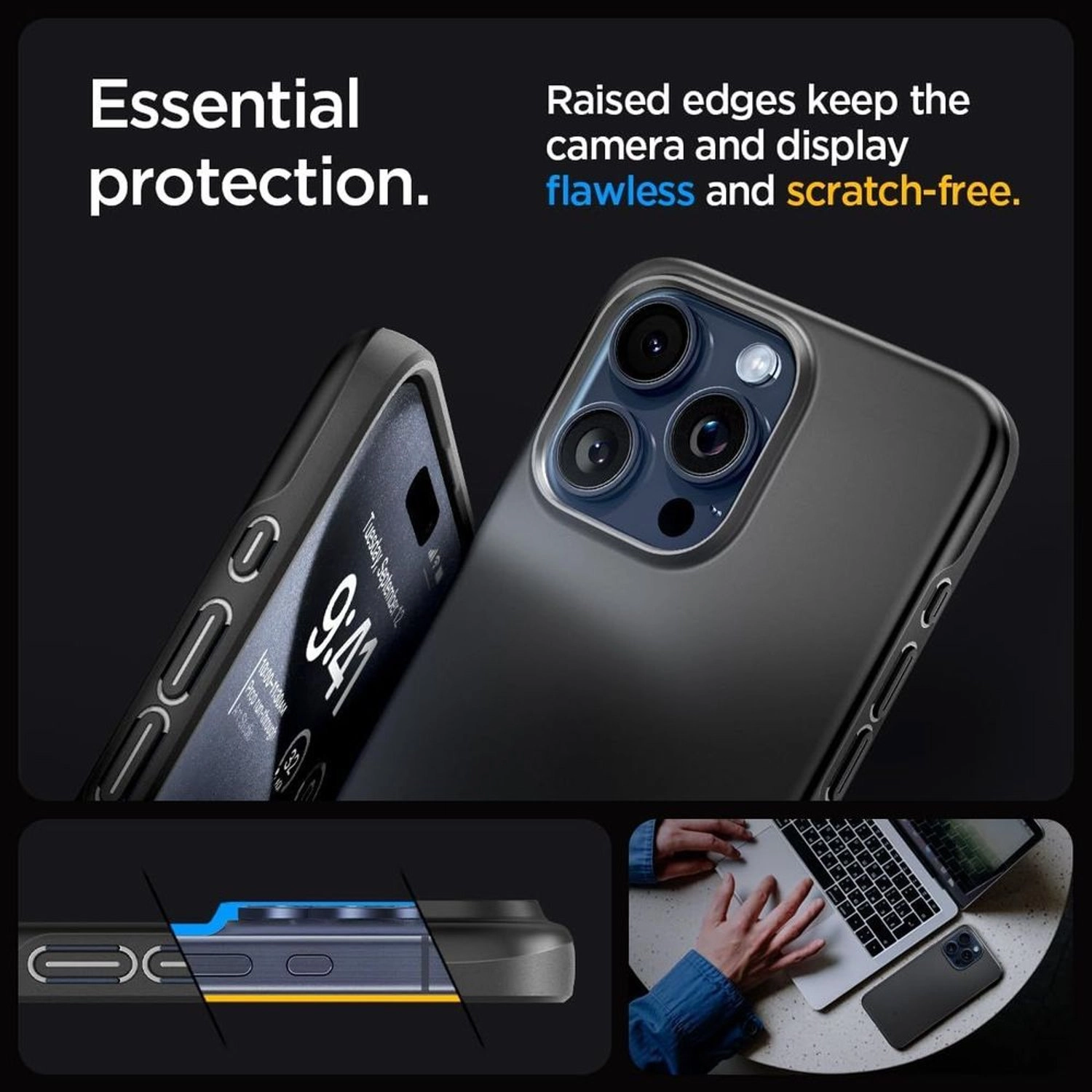 Thin Fit Case - Polycarbonate for iPhone 15 Pro Max