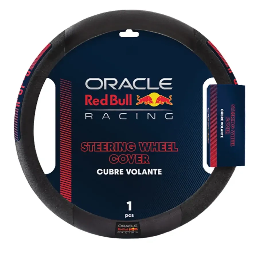 Universal Fit Racing Steering Wheel Cover - 37-39 cm perforated leather