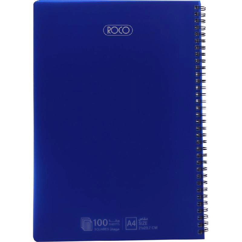 Notebook 19 X 26 cm Spiral - Grid 100 Sheets