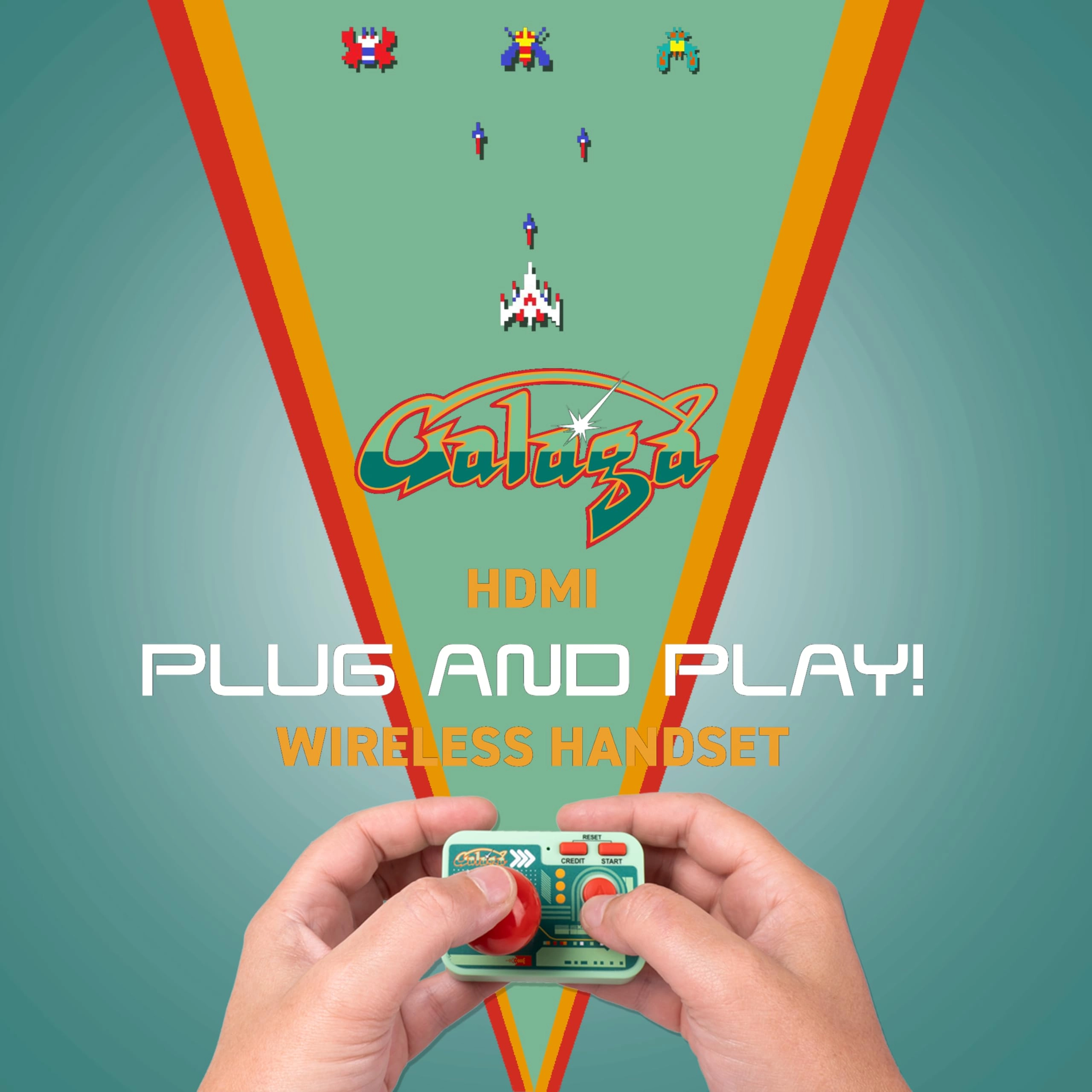 Galaga Plug & Play - HDMI Wireless Joystick Launch Edition