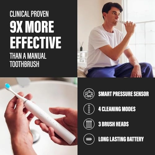 Sonic Electric Toothbrush - White 70-Day Battery Life