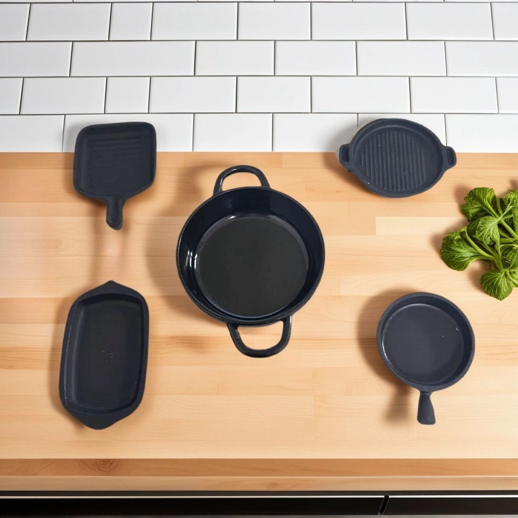 Generic Flat Bottom Steak Frying Pan Set