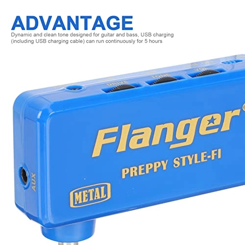 Mini Guitar Bass Headphone Amplifier - 1 Set USB Rechargeable