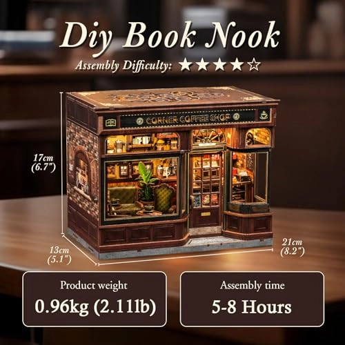 Book Nook Kit - Corner Coffee Shop