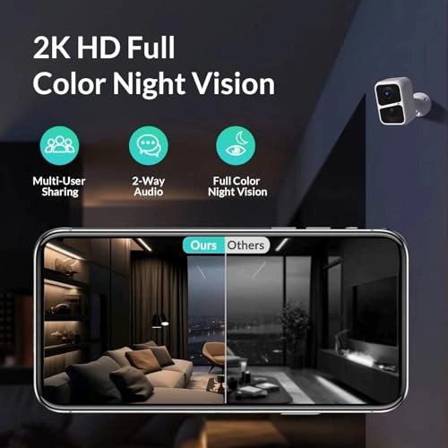 Wireless Security Camera 2K