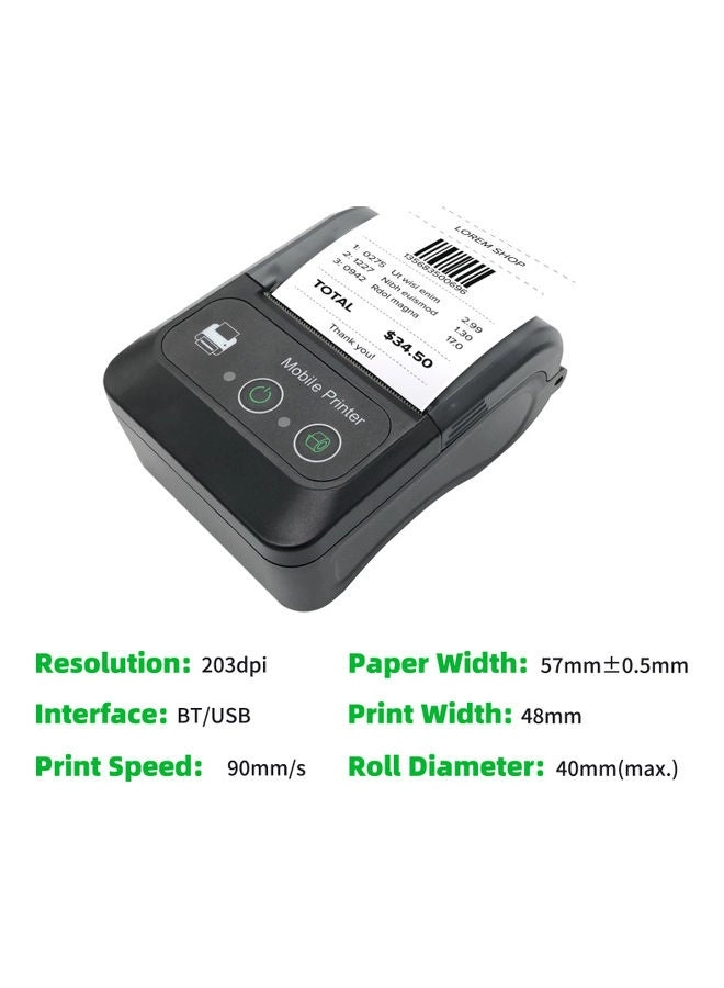 Portable Thermal Label Printer - 57 millimeter