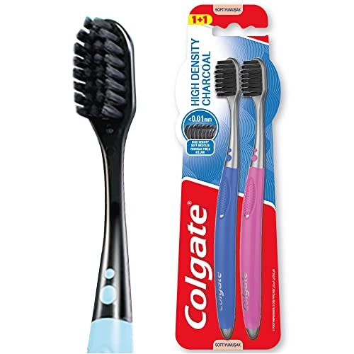 High Density Charcoal Toothbrush - Soft 2-Piece Pack