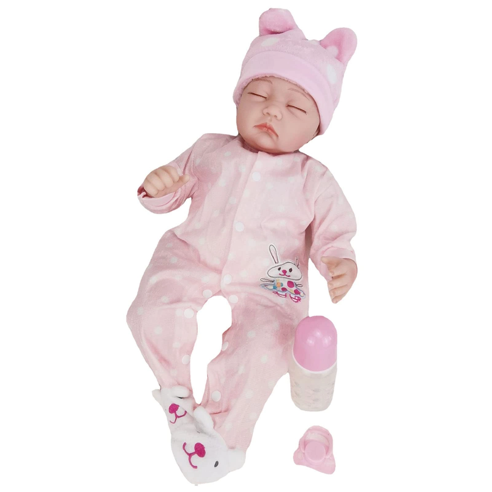 Reborn Baby Doll - 55cm Soft Silicone Limbs Cloth Body