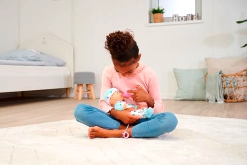 New Born Baby Elephant Doll - Drinking and Wet Function Bottle and Dummy Ages 2+