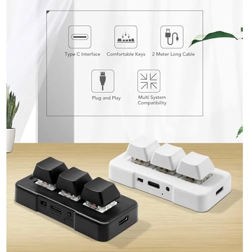3 Key Keyboard - Wired/Wireless