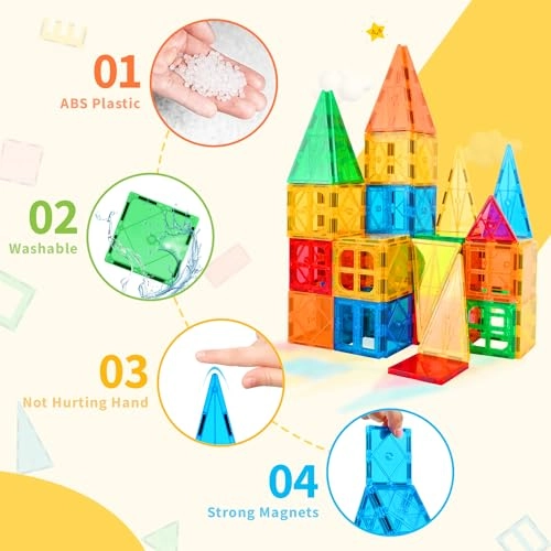 Magnetic Building Blocks - 100 pcs