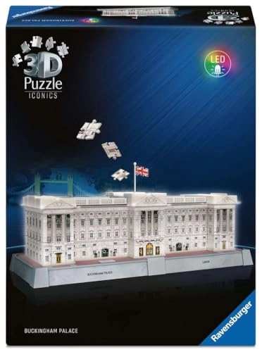 Buckingham Palace 3D Puzzle (4005555080312) - 216 pcs, LED