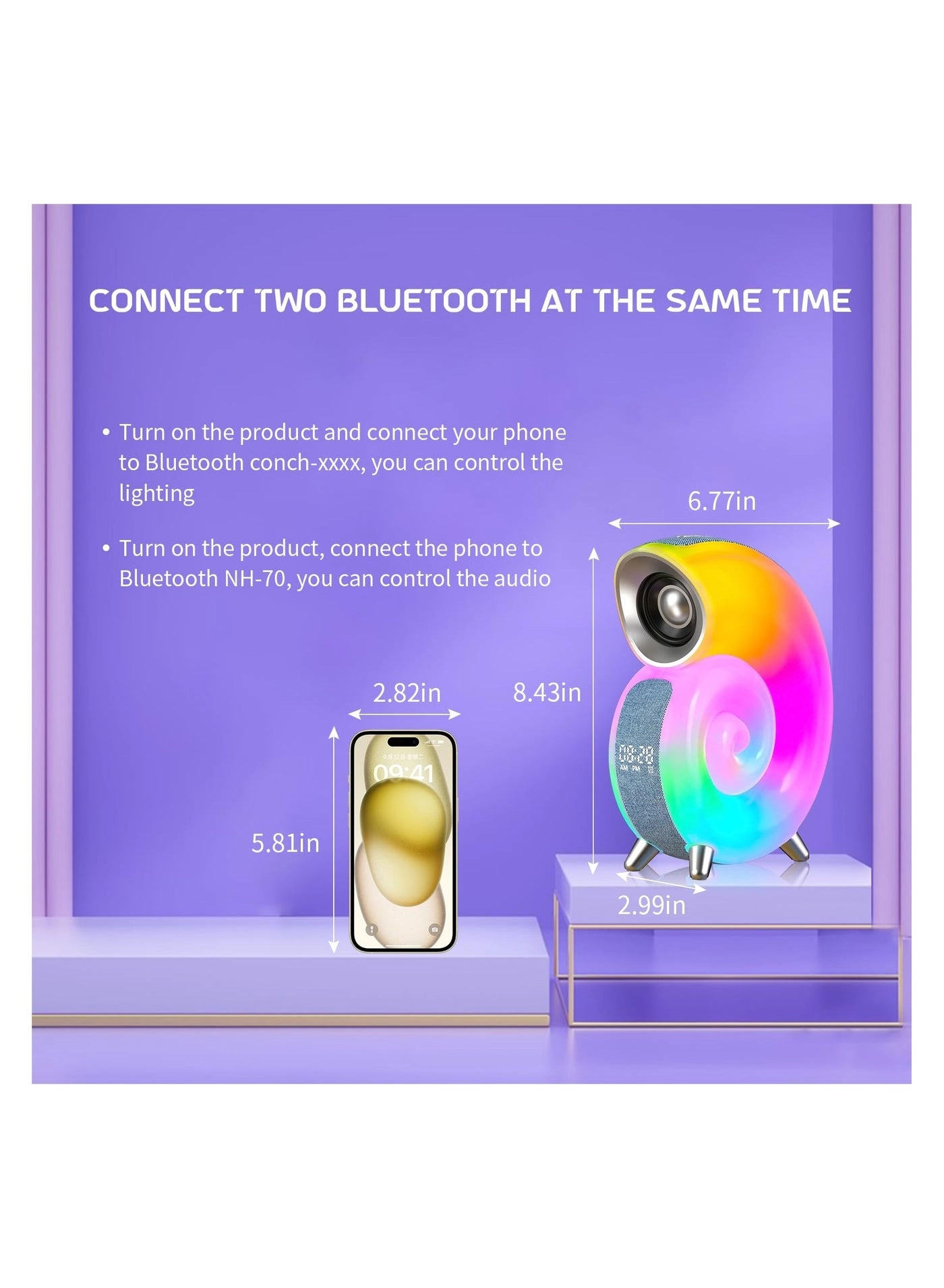 256 Scene Modes Desk Lamp - Music Speaker 16 million colors