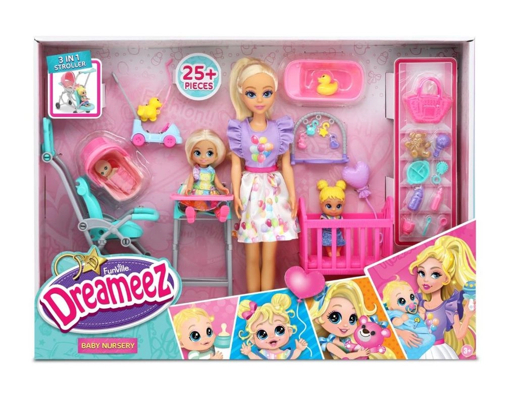 Funville Dreameez Baby Nursery Deluxe Set - Suitable for 2 Years & Above.