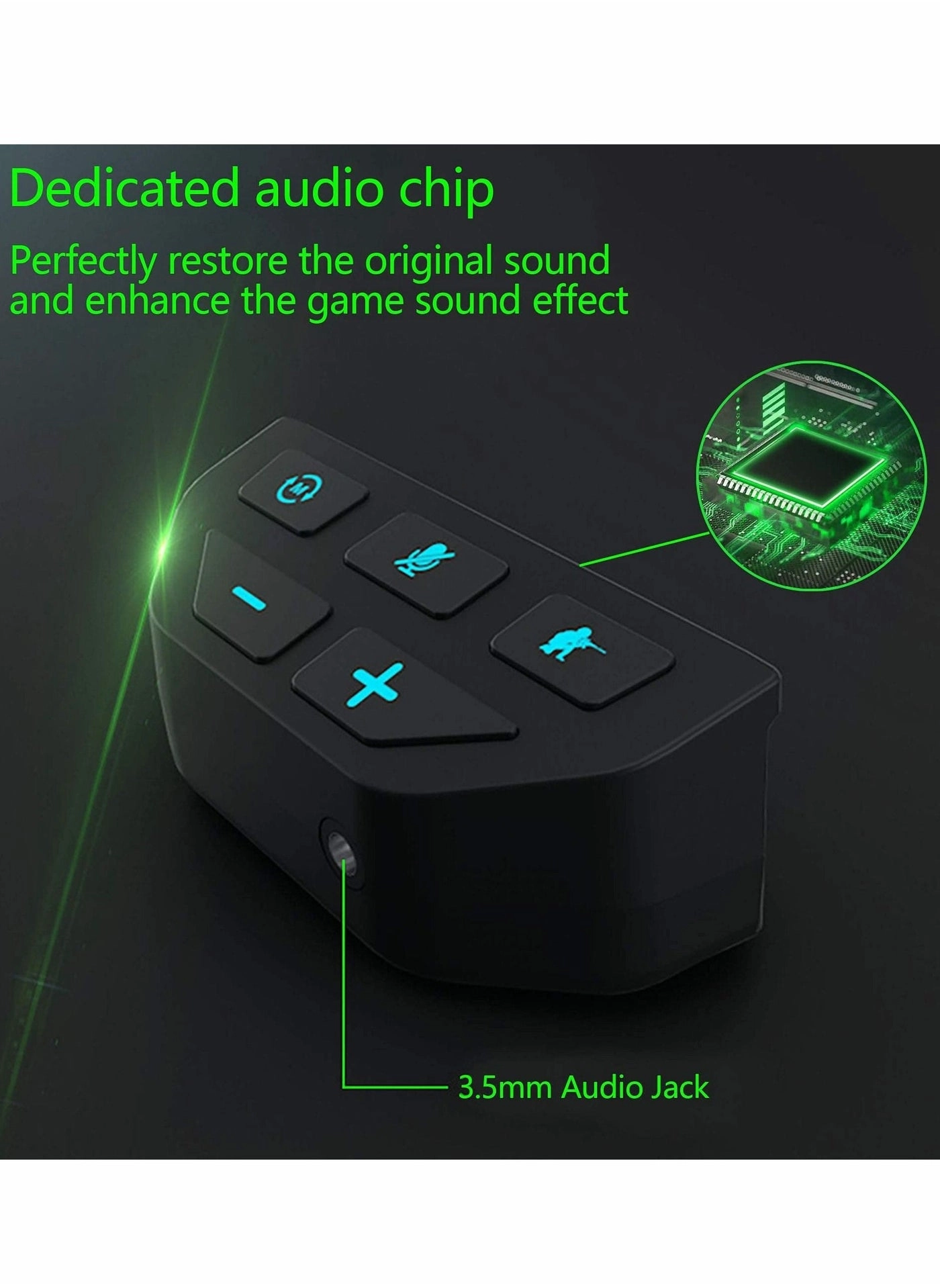 Headset Adapter for Microsoft Xbox One X/Series S/Series X/One Elite/One Slim controller - 3.5mm Audio Jack