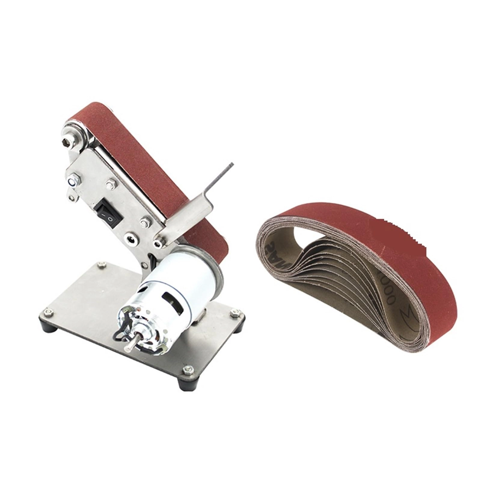 Mini Belt Sander - 7 Variable Speed 10 Sanding Belts