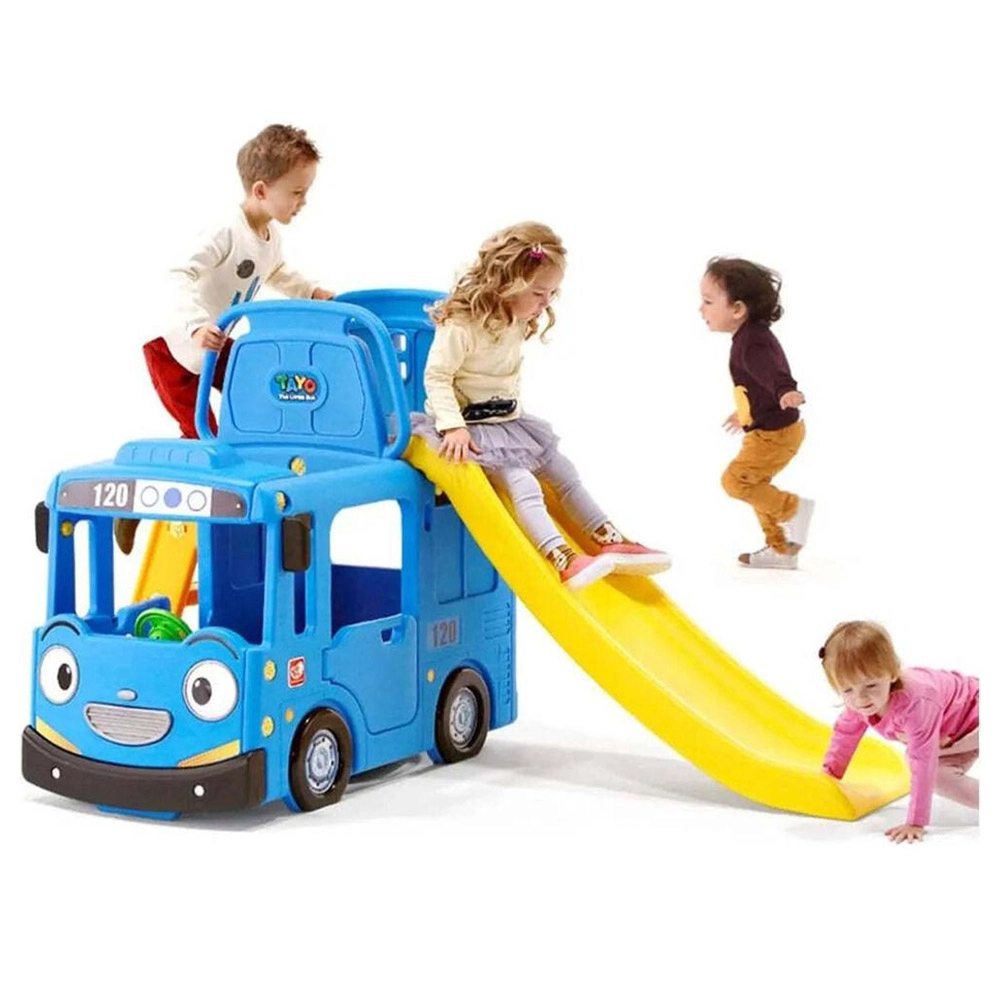 3-in-1 Little School Bus Slide Play Set - 145 x 72 x 36 cm 2 to 6 years