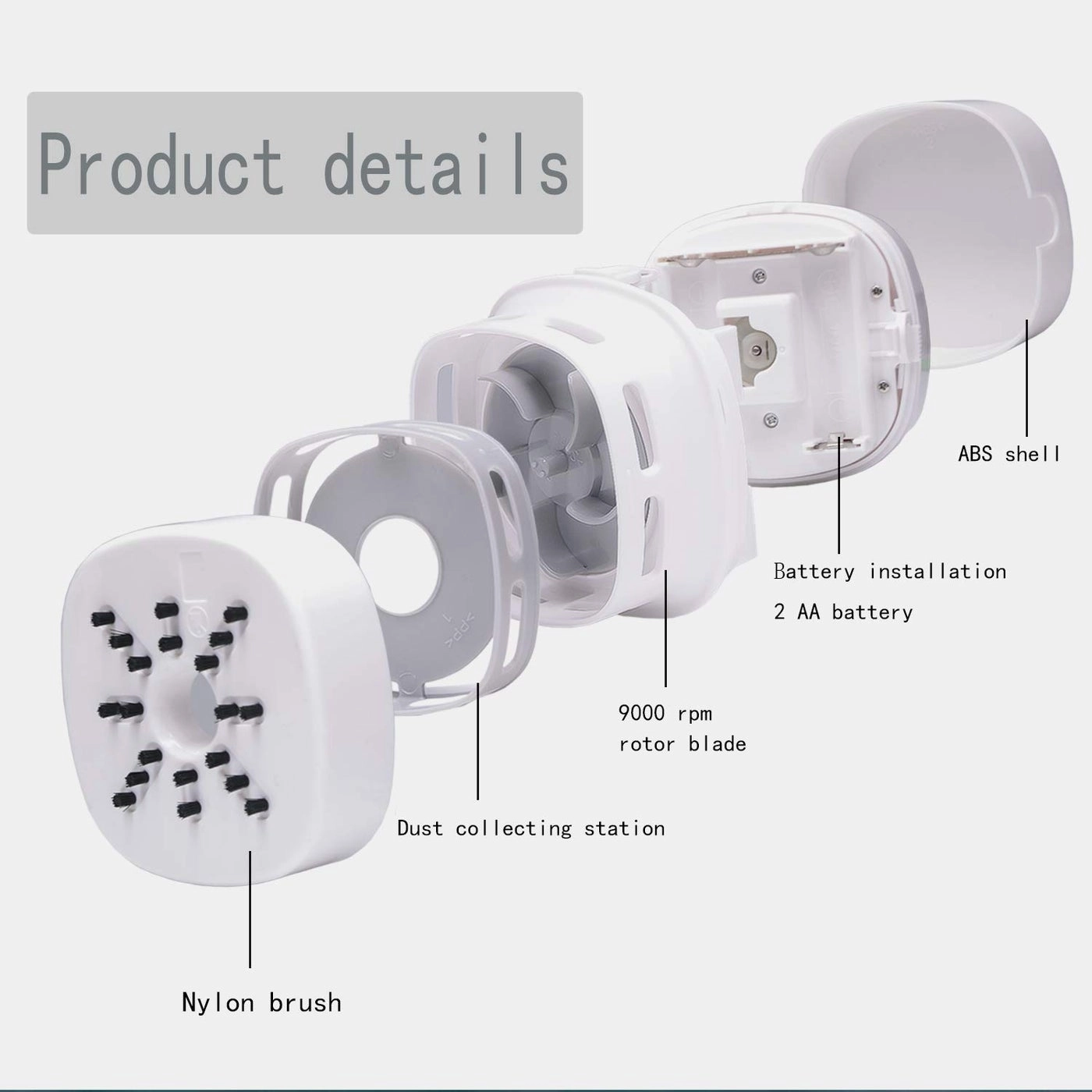 Desktop Vacuum Cleaner - Cordless 360º Rotatable 400 mins