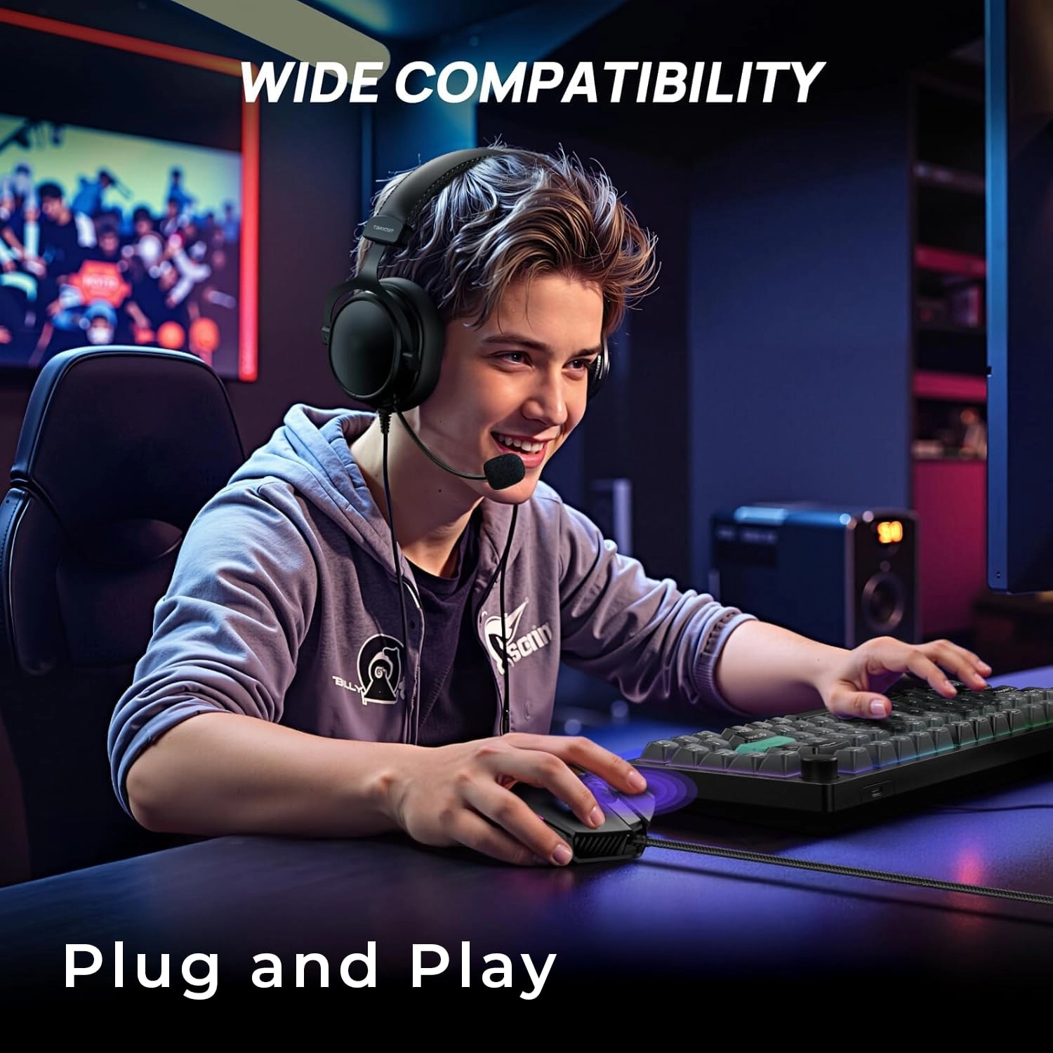 Gaming Keyboard and Mouse Combo - QWERTY Wired