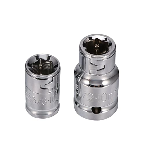 Spline& Hex& Torx Star Bit Socket Set - 40Pcs/Set 75mm 30mm