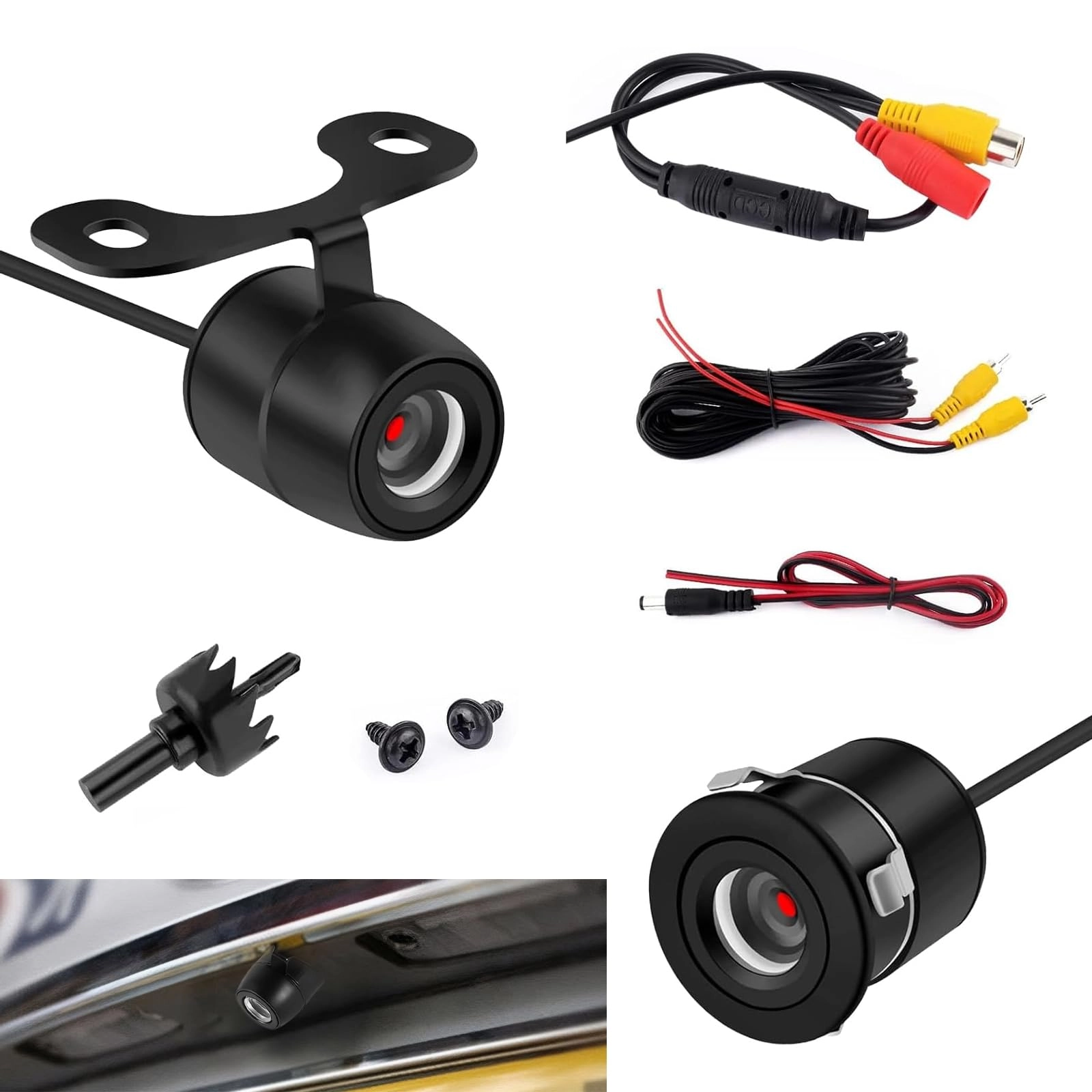 leechio LED Light HD Night Vision Reverse Backup Camera