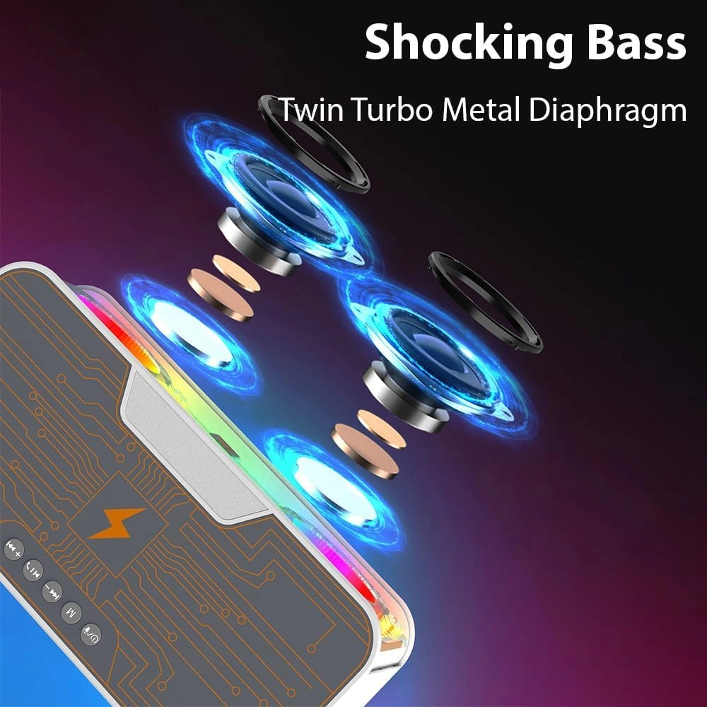 Portable Karaoke Machine - 2 Wireless Microphones