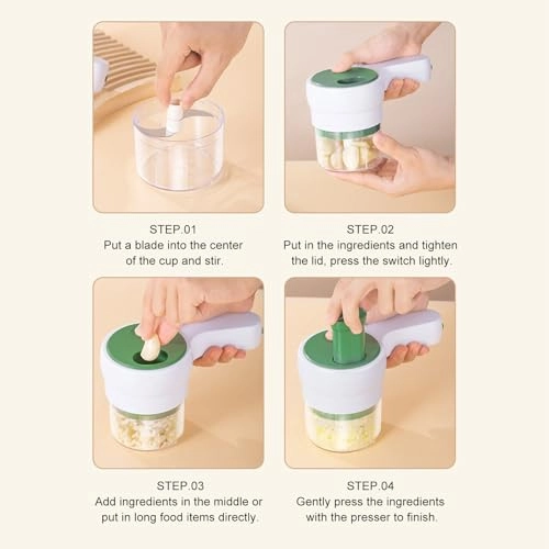 4 in 1 Electric Garlic Chopper