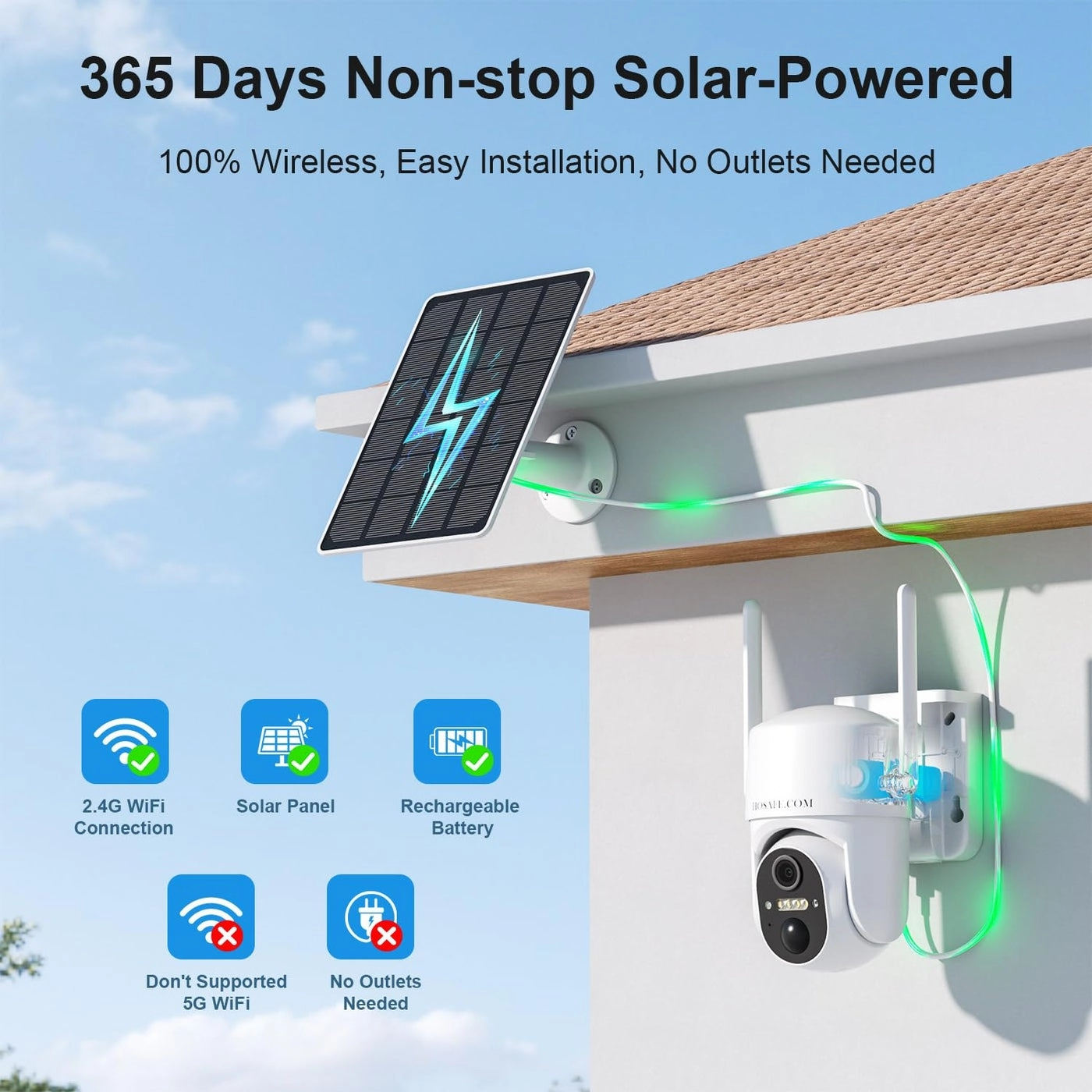 Solar Security Camera 2K
